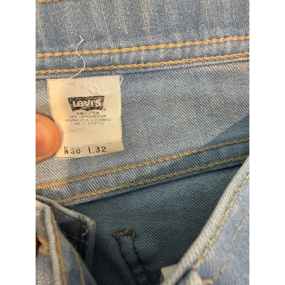Vintage Levi's 501 XX Jeans Men's‎ 38x32 Light Blue USA Button Fly John Travolta